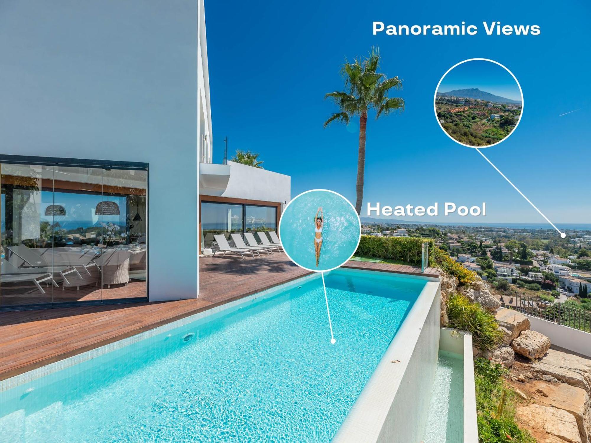 Vacation Marbella I Villa Paraiso The View, Infinity Heated Pool, Sea View, 24-7 Security, Golf Courses 埃斯特波纳 外观 照片